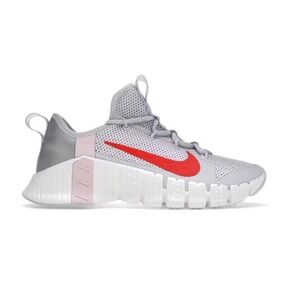 Nike Metcon Women 9 Cross Training Shoes Grey Silver Red CrossFit Sporty Workout